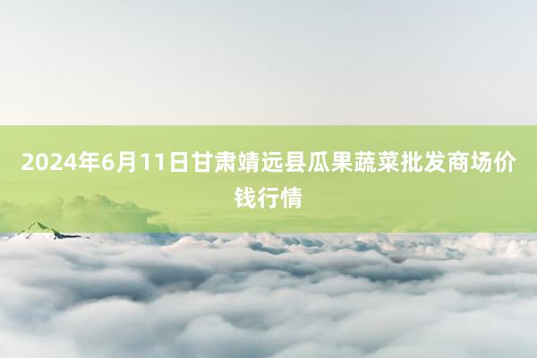 2024年6月11日甘肃靖远县瓜果蔬菜批发商场价钱行情