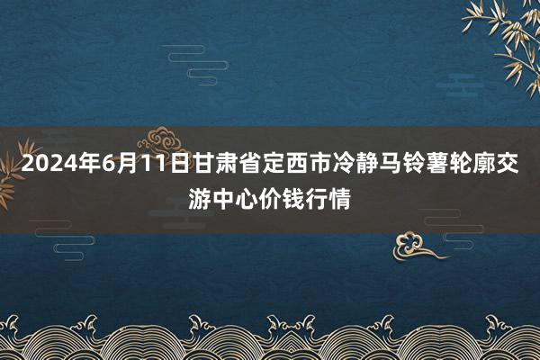 2024年6月11日甘肃省定西市冷静马铃薯轮廓交游中心价钱行情