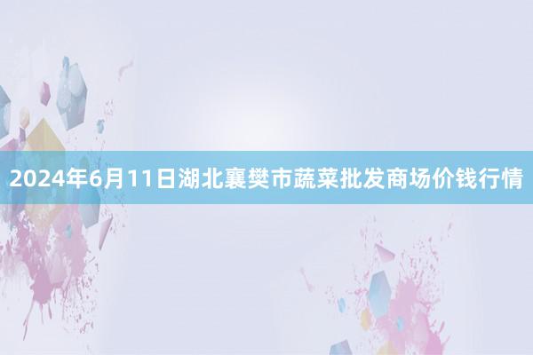 2024年6月11日湖北襄樊市蔬菜批发商场价钱行情